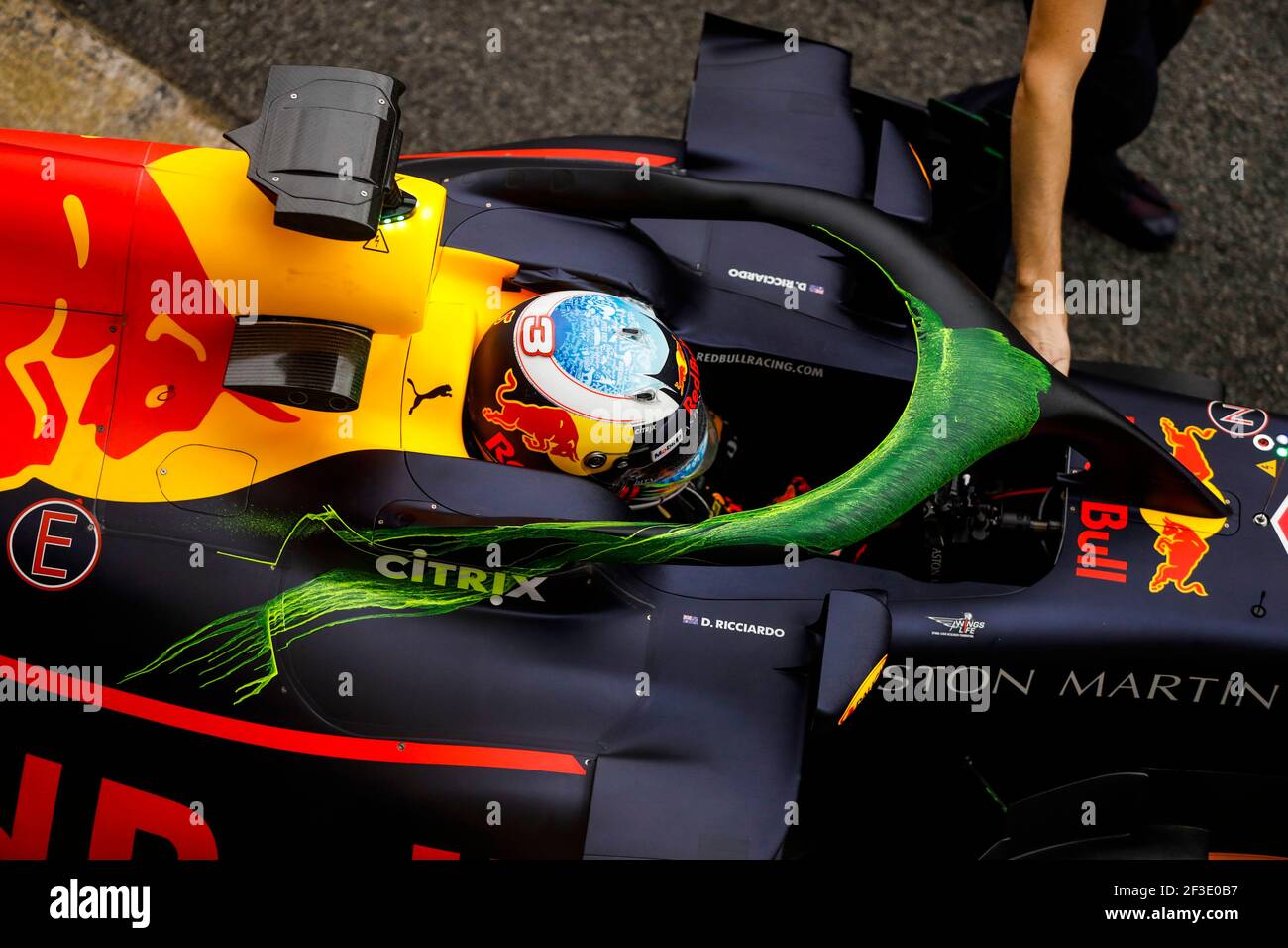 Red Bull Tag Heuer RB14, aeropaint on the halo during Formula 1 winter  tests 2018 at Barcelona, Spain from February 26 to March 01 - Photo Florent  Gooden / DPPI Stock Photo - Alamy