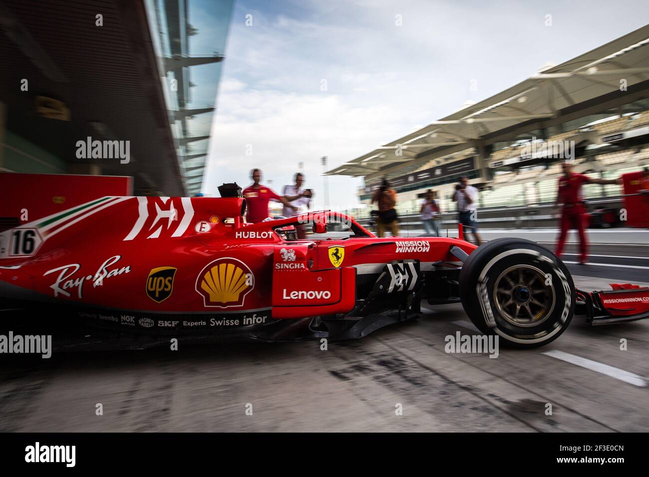 16 Leclerc Charles Mco Scuderia Ferrari Sf71h Action During 18 F1 Tests At Abu Dhabi Uae On November 28th 18 Photo Diederik Van Der Laan Dppi Stock Photo Alamy