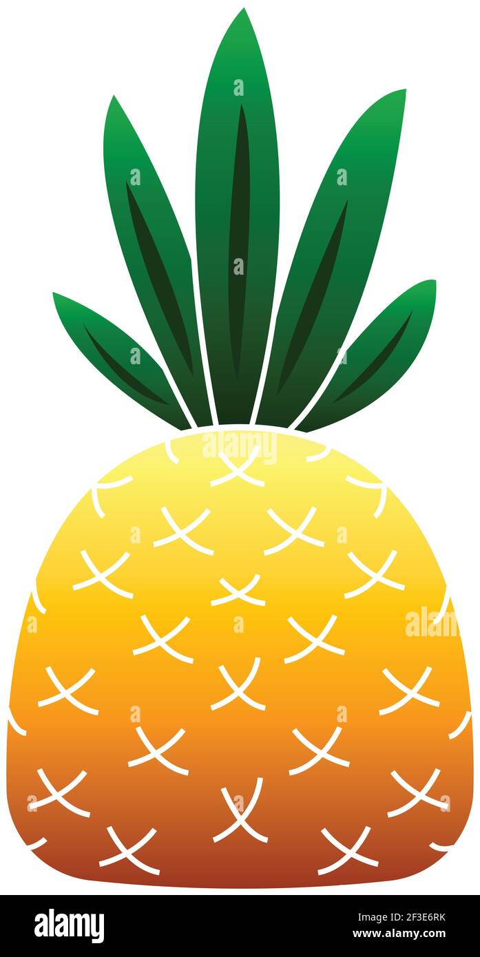 Tropical pineapple icon, cartoon style Stock Vector Image & Art - Alamy