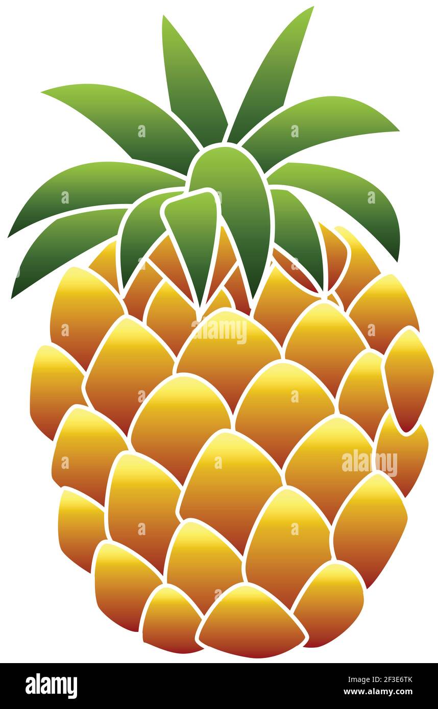 Fresh pineapple icon, cartoon style Stock Vector Image & Art - Alamy