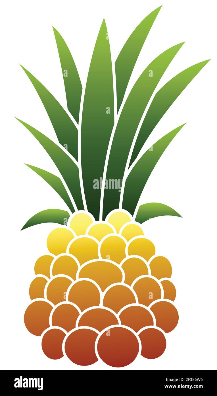 Raw pineapple icon, cartoon style Stock Vector Image & Art - Alamy