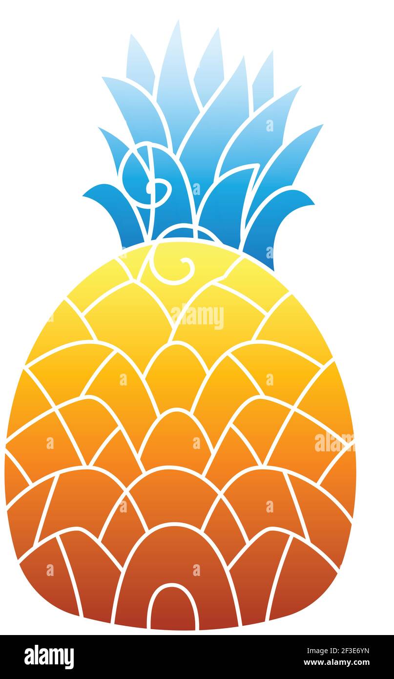 Pineapple icon, cartoon style Stock Vector Image & Art - Alamy