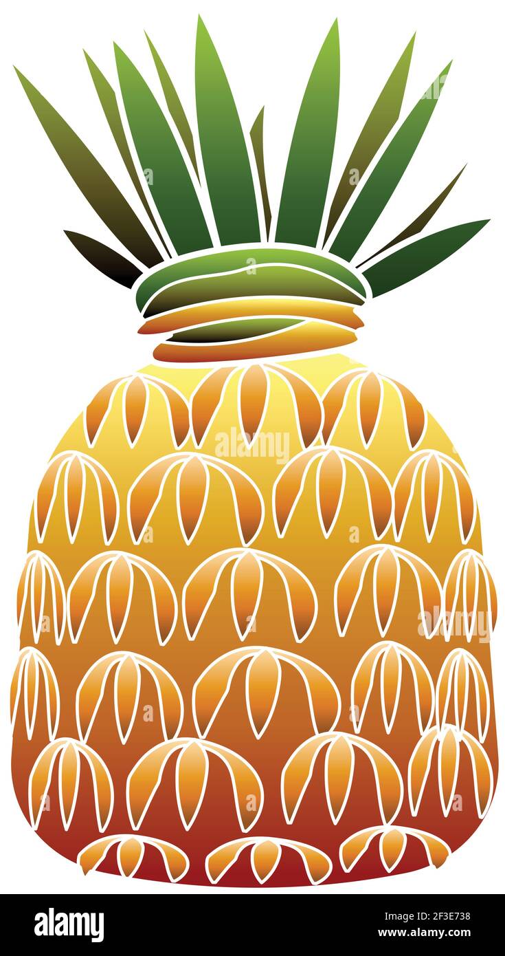 Pineapple fruit icon, cartoon style Stock Vector Image & Art - Alamy