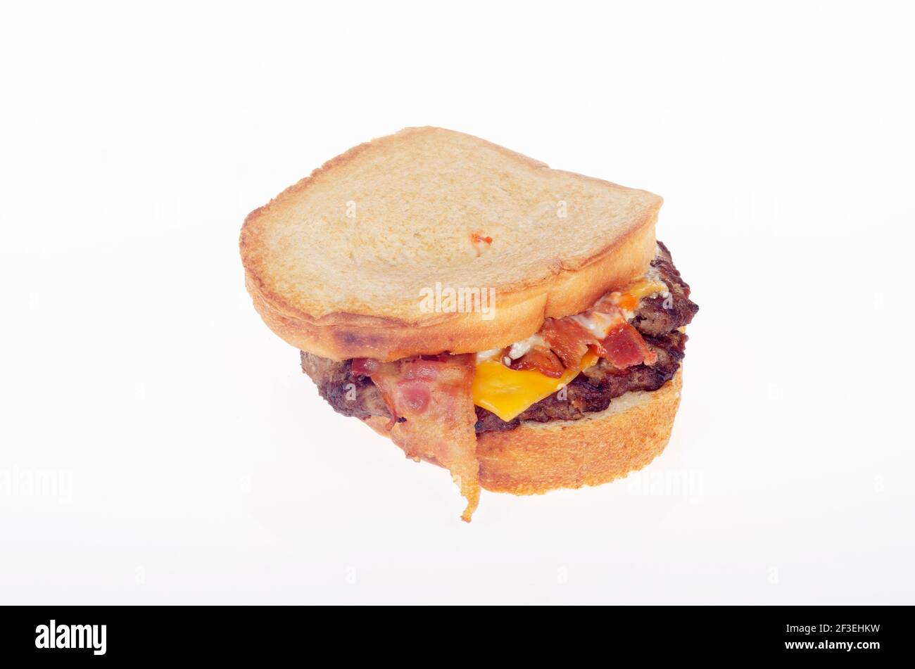 Burger King Bacon King Sourdough Cheeseburger Stock Photo