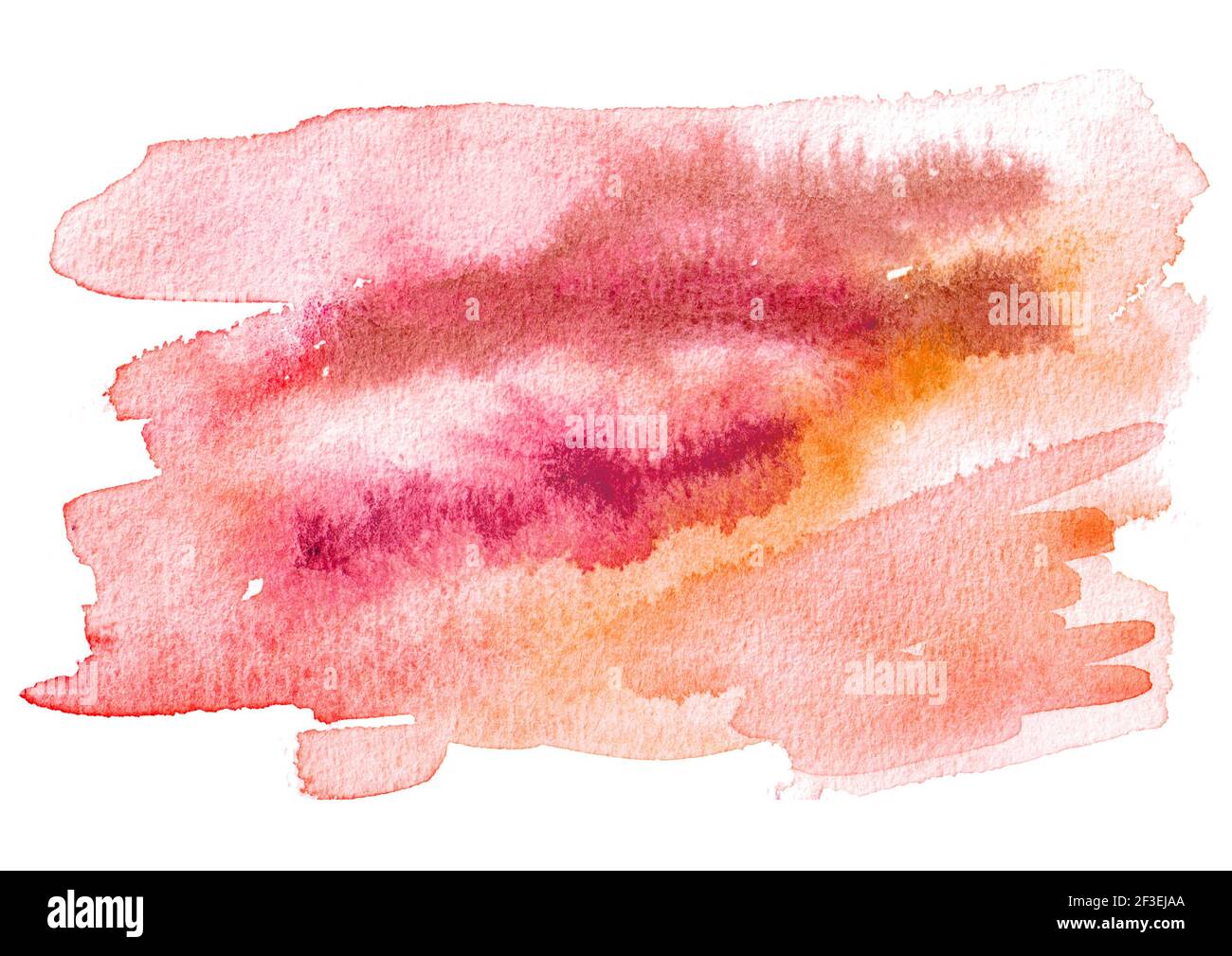 Yellow, orange, red and maroon watercolor background for your design