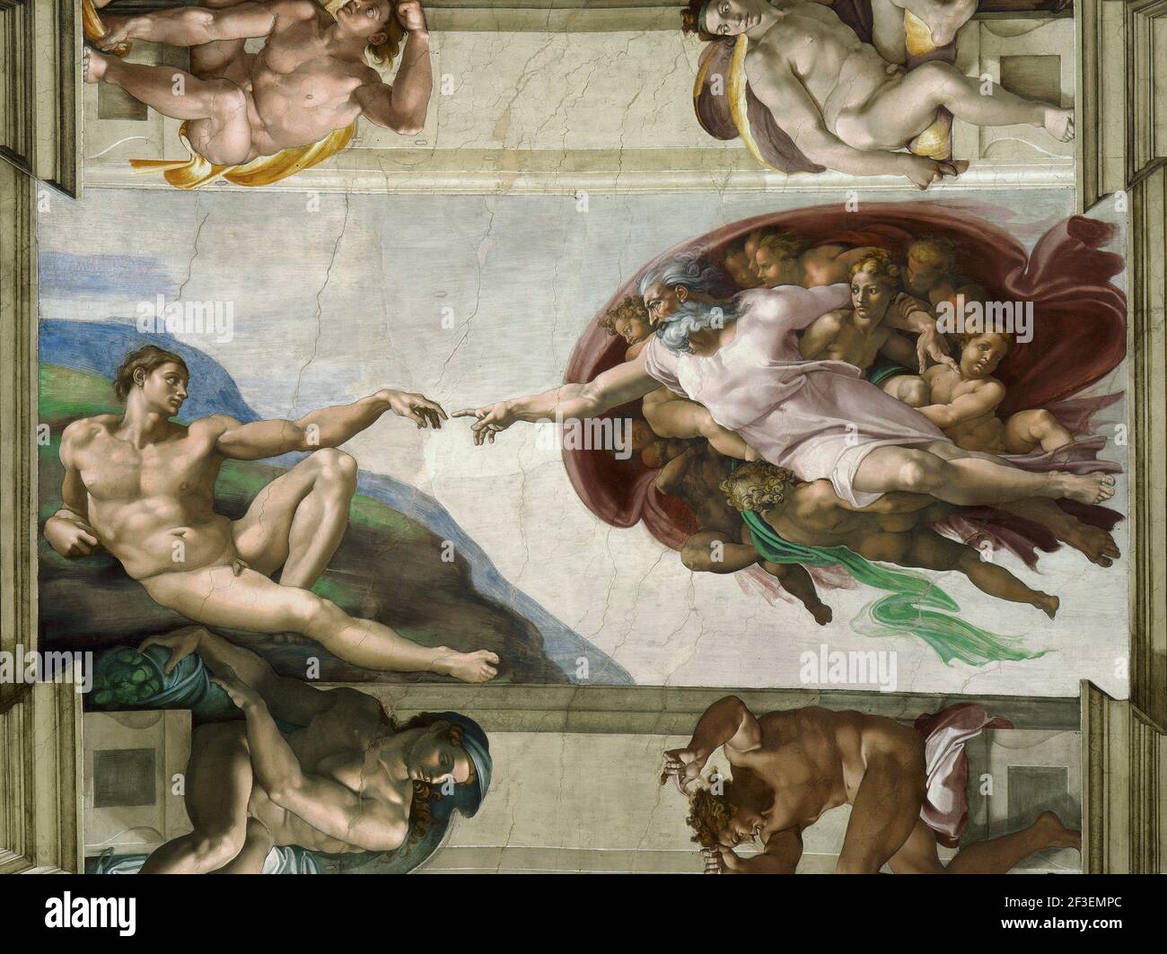 Creation of adam sistine chapel hi-res stock photography and images - Alamy