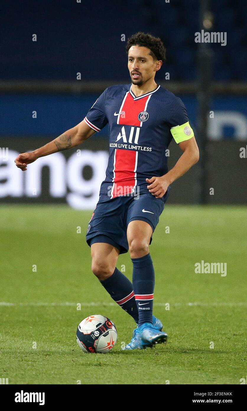 Marquinhos of PSG during the French championship Ligue 1 football match  between Paris Saint-Germain and
