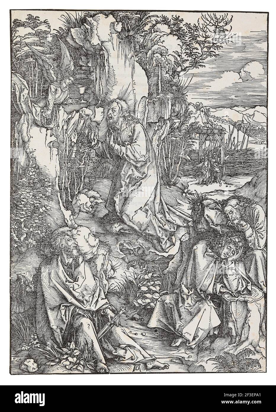 The Agony in the Garden, from the series &quot;The Great Passion&quot;, c. 1496. Private Collection. Stock Photo