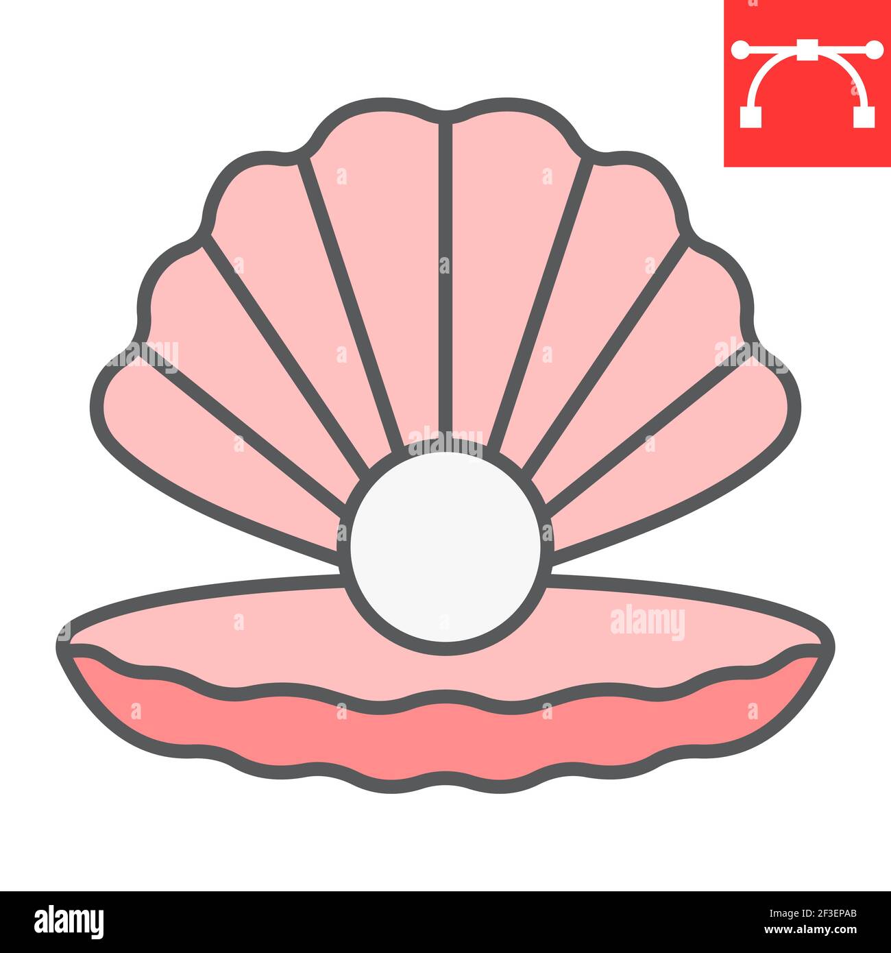 Open scallop illustration Stock Vector Images - Page 2 - Alamy