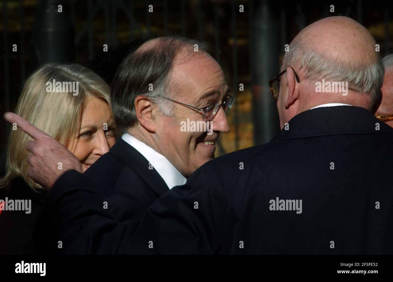 MICHAEL HOWARD AT THE MEMORIAL SERVICE  FOR DENIS THATCHER.30/10/03 PILSTON Stock Photo