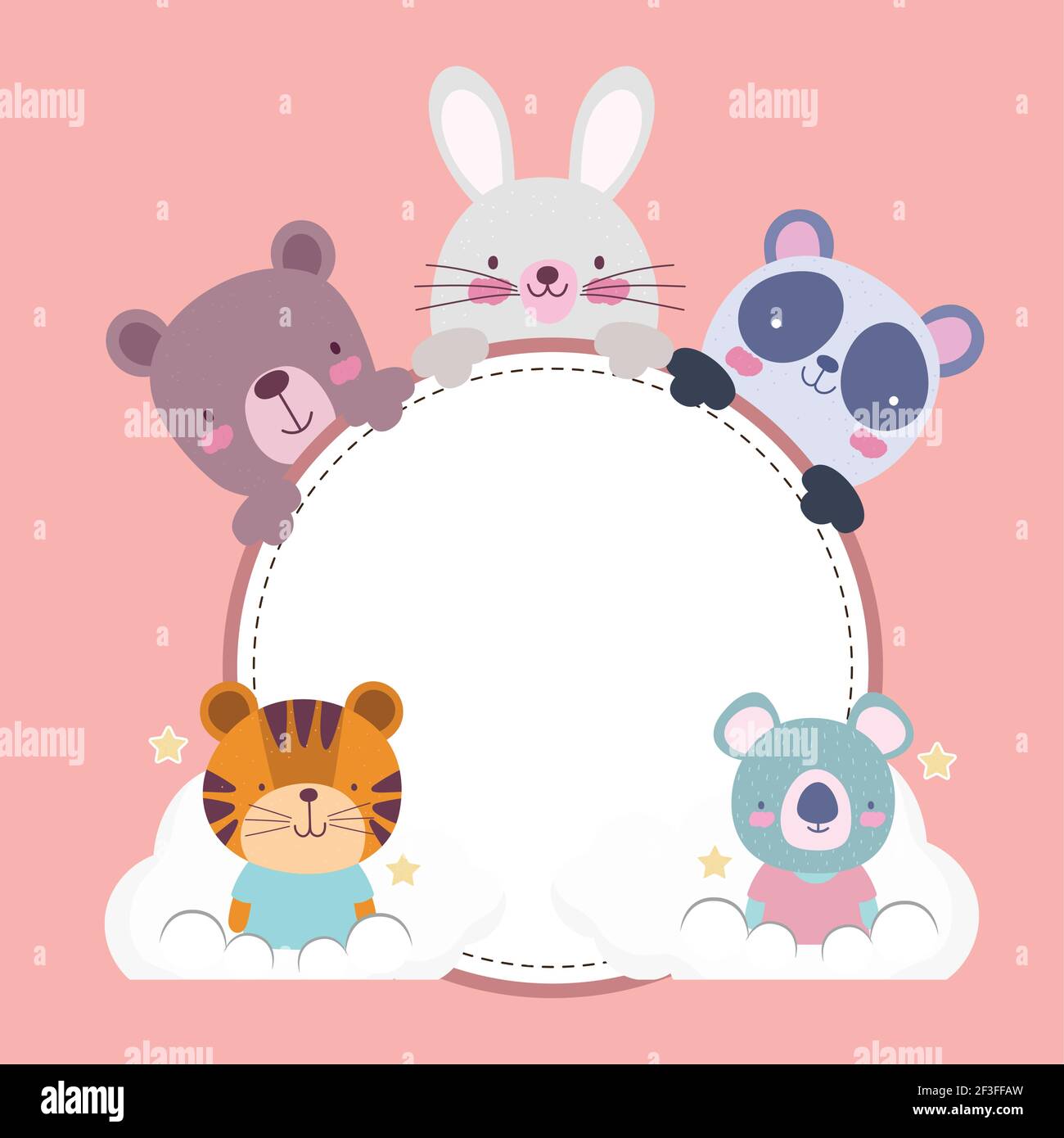 cute cartoon animals round banner Stock Vector Image & Art - Alamy cute cartoon animals round banner Stock Vector Image & Art - Alamy
