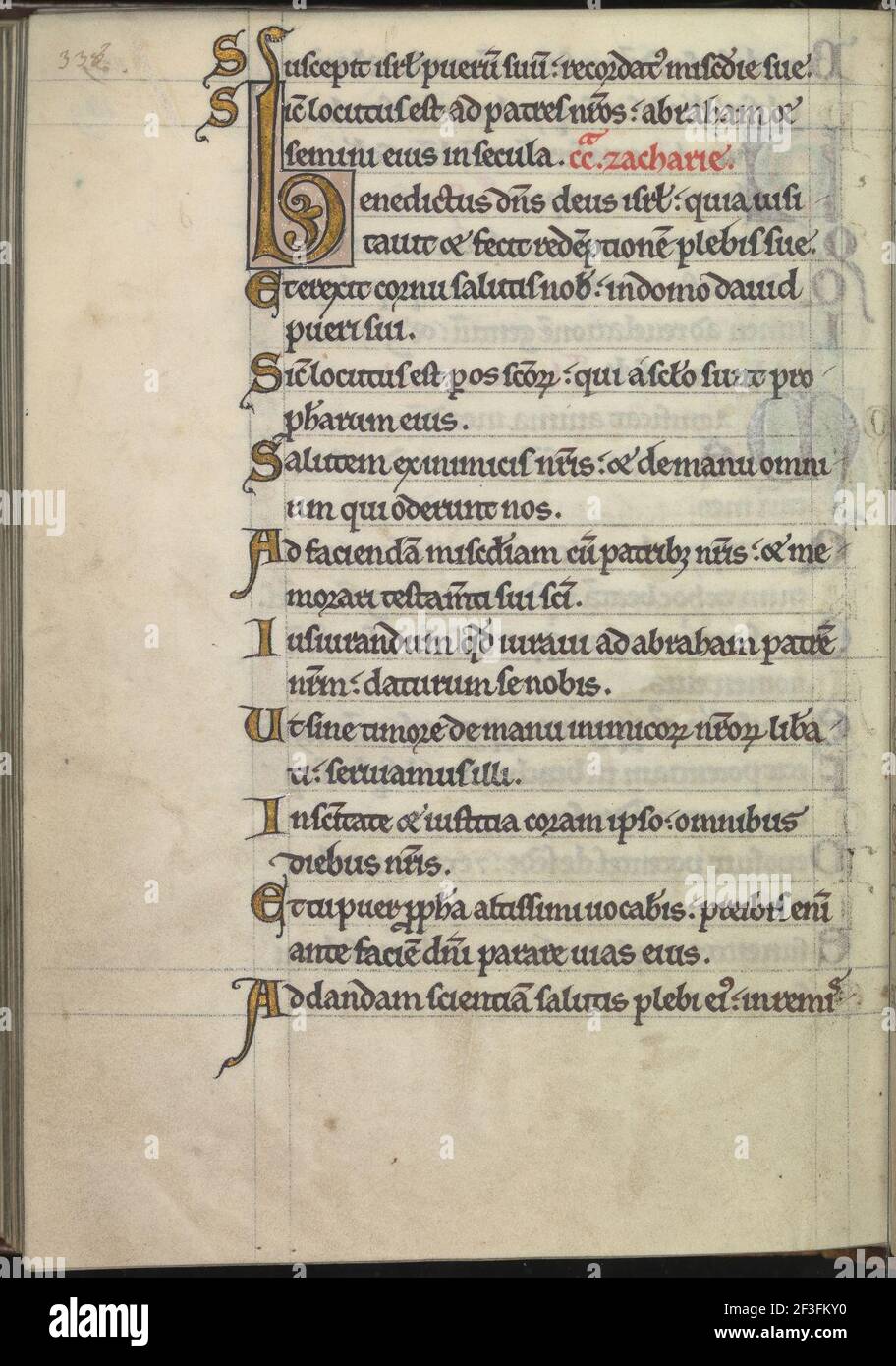 Psalter of Eleanor of Aquitaine (ca. 1185) - KB 76 F 13, folium 169v. Stock Photo
