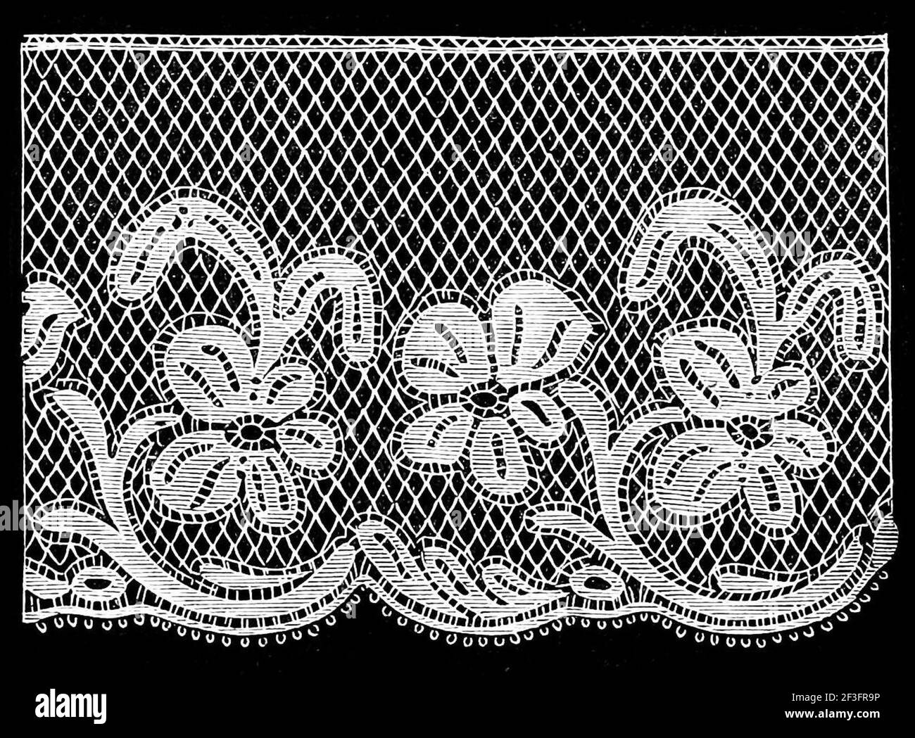 Valenciennes lace of ypres Stock Photo Alamy