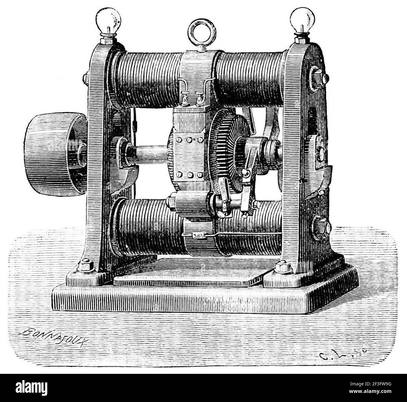 Electric motor electric motor Black and White Stock Photos &amp; Images - Alamy