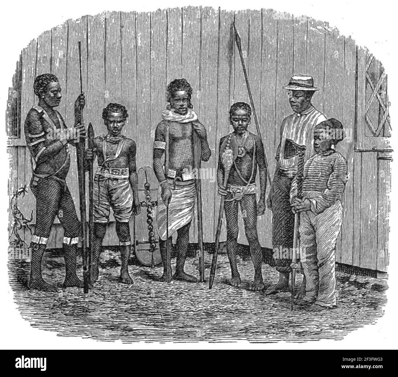 Melanesians. Stock Photo