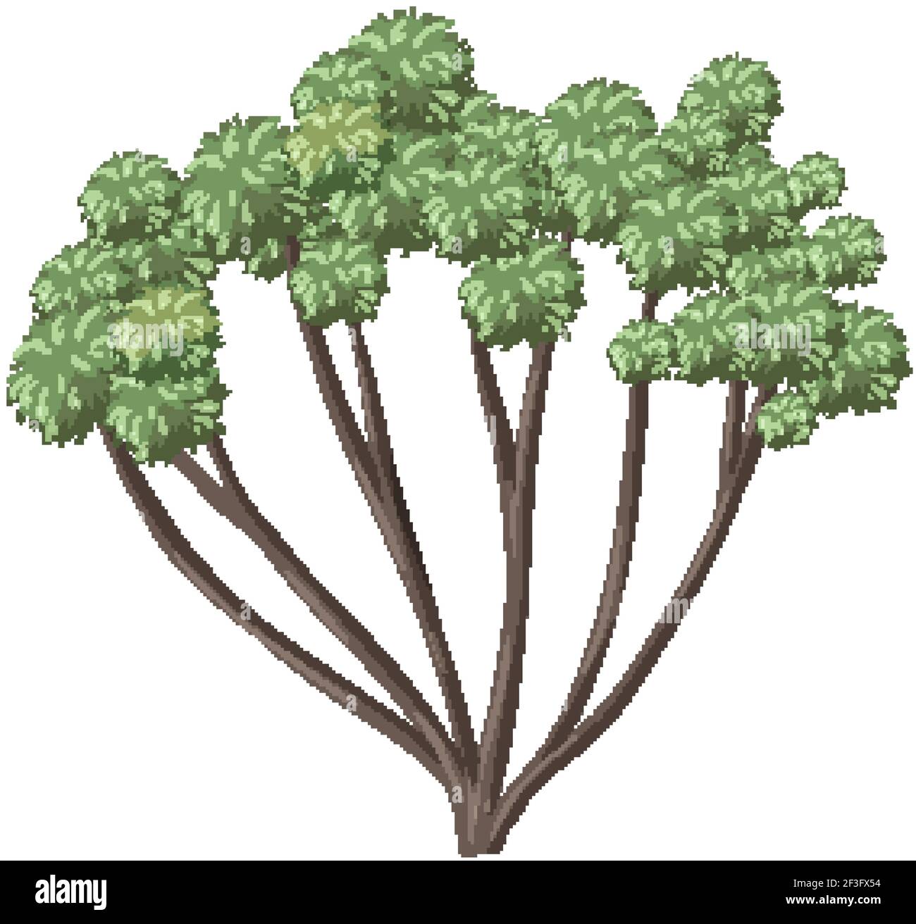 Isolated tree on white background illustration Stock Vector Image & Art ...