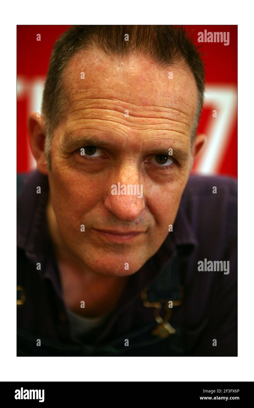 Bill Drummond (ex KLF member and now large-scale artist) in his  storeroom/studio in Norwichphotograph by David Sandison The Independent  Stock Photo - Alamy