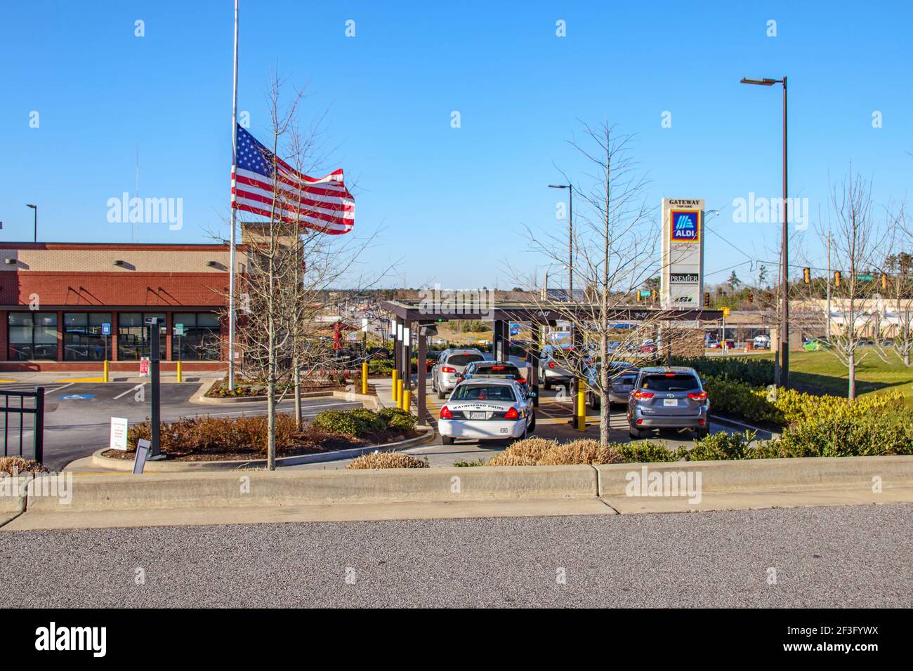 Columbia County, Ga USA 02 23 21 Chick fil A restaurant Governor