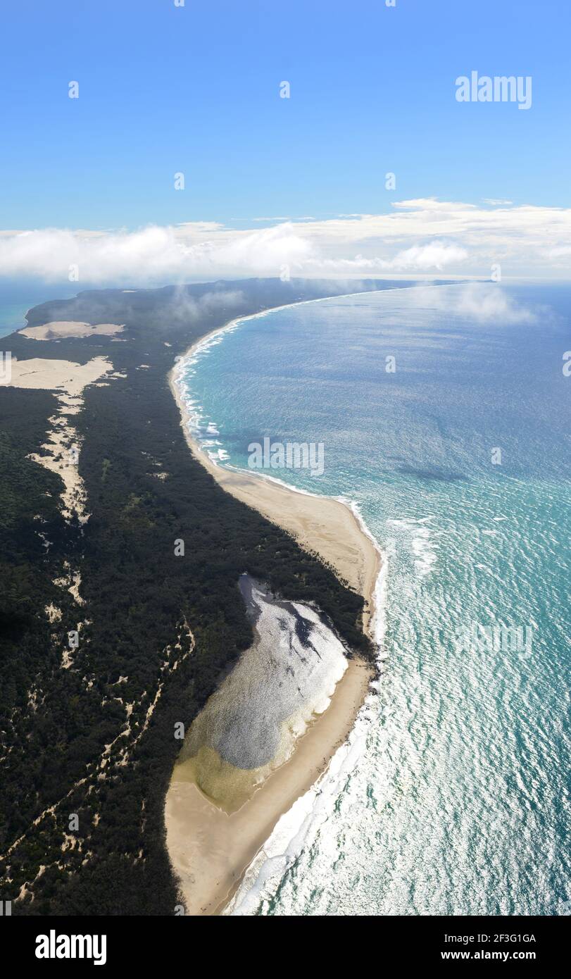 Aerial view of North Stradbroke Island