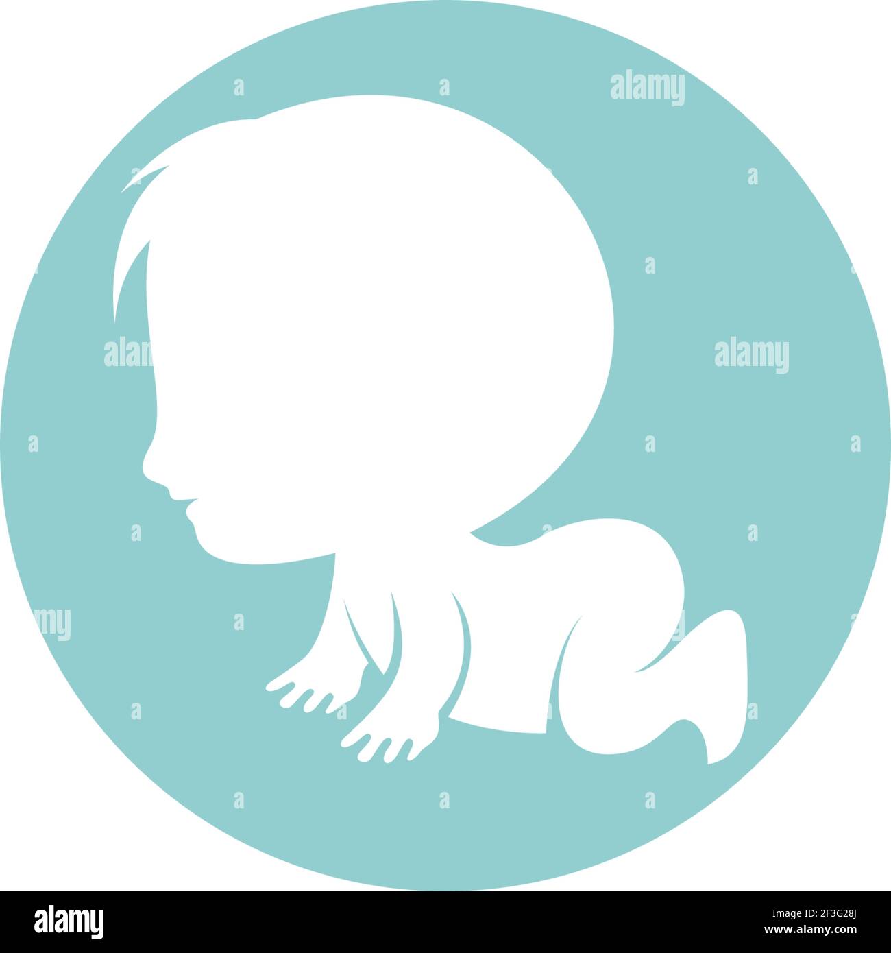 Baby logo vector icon illustration Stock Vector Image & Art - Alamy