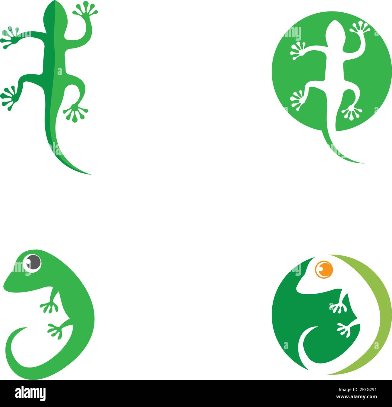 Lizard logo template vector icon illustration design Stock Vector Image ...
