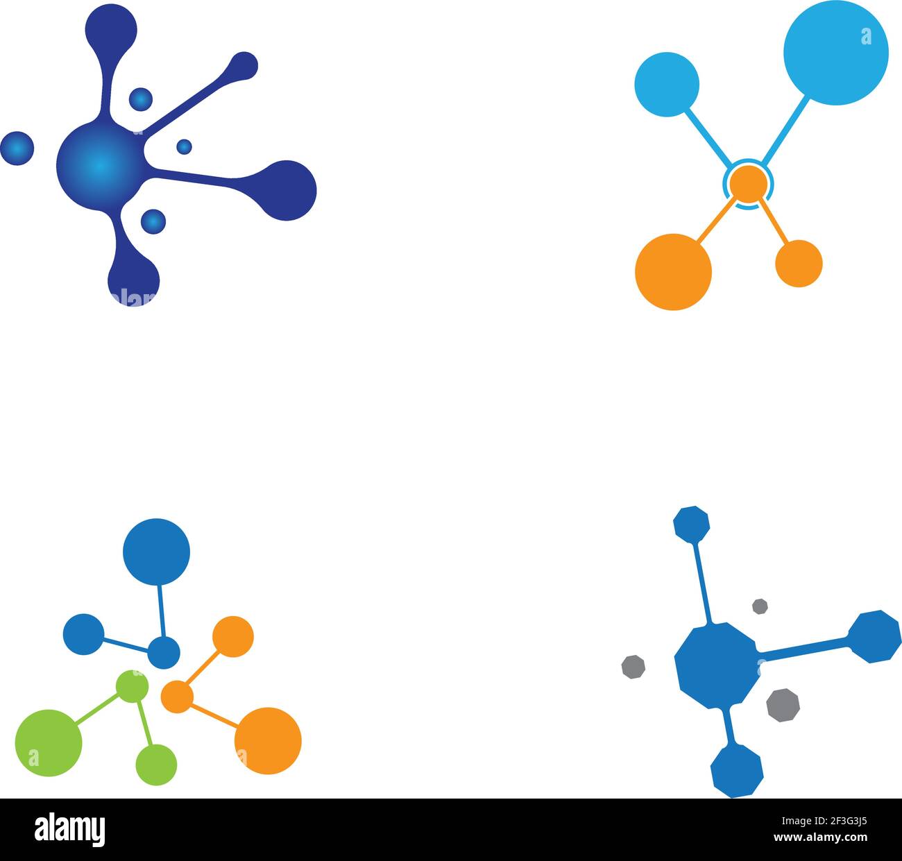 Molecule logo template vector icon illustration design Stock Vector ...