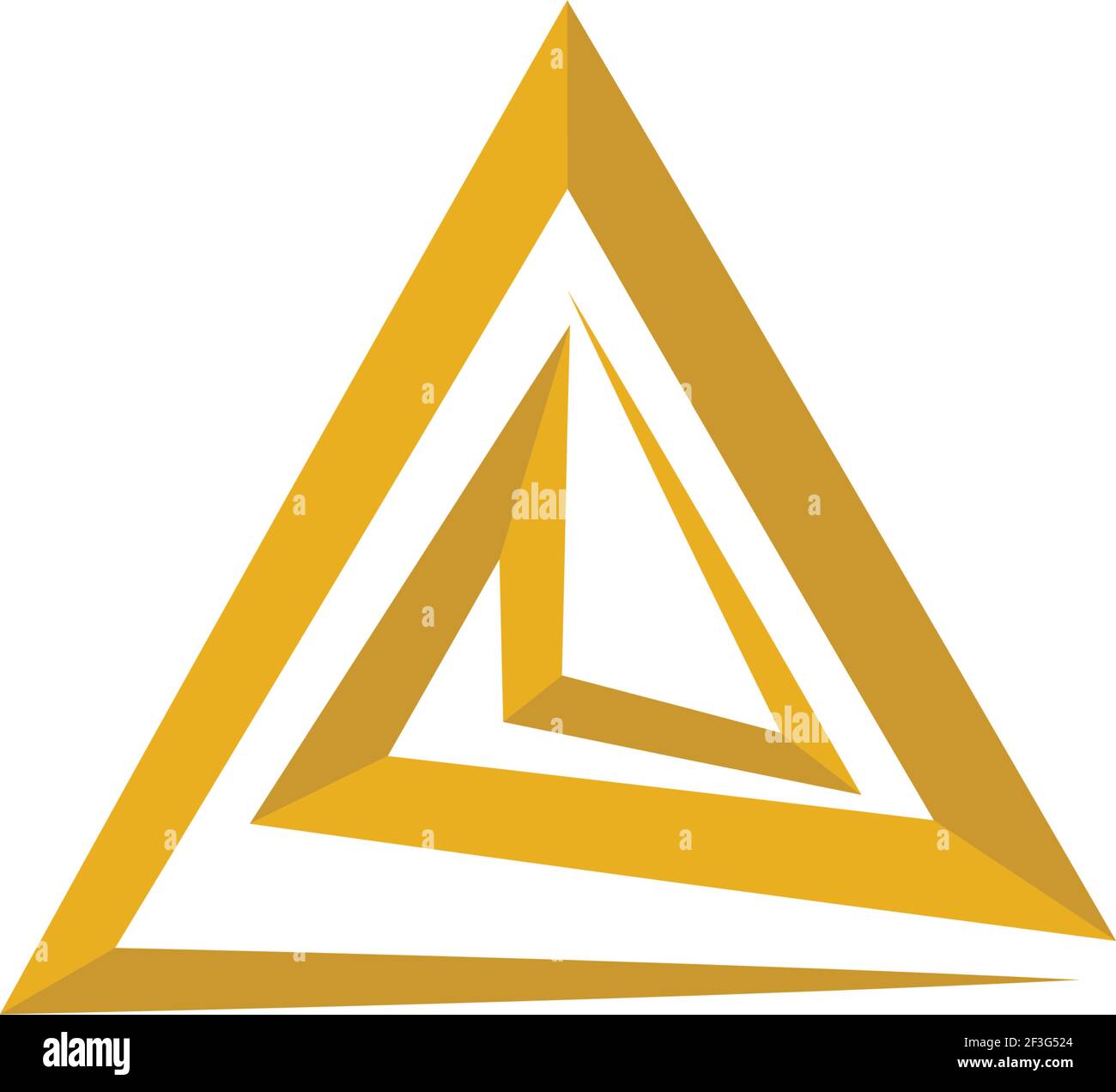 Triangle logo template vector icon illustration design Stock Vector