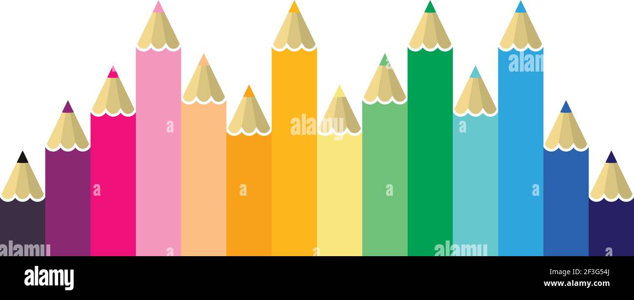 Color pencil vector illustration design Stock Vector Image & Art - Alamy