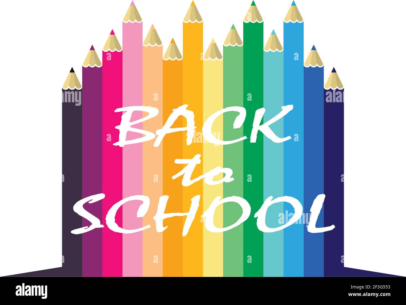 Color pencil vector illustration design Stock Vector