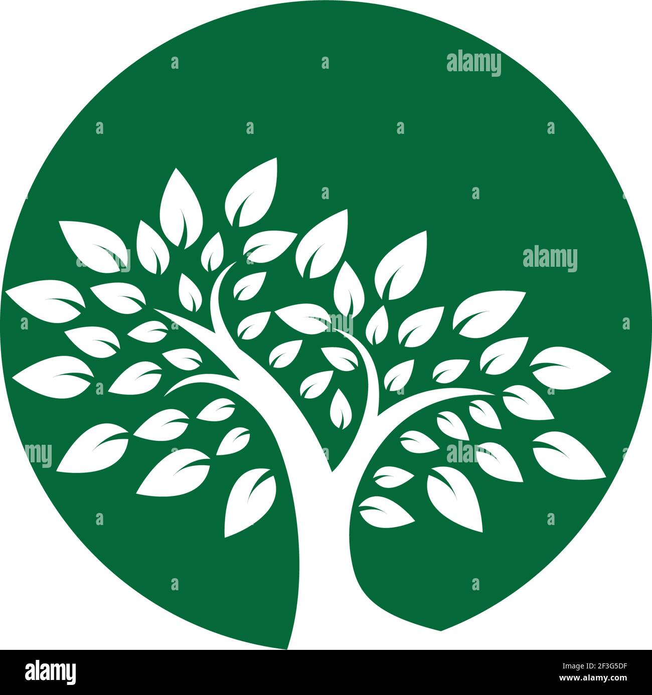 Tree logo template vector icon illustration design Stock Vector Image ...