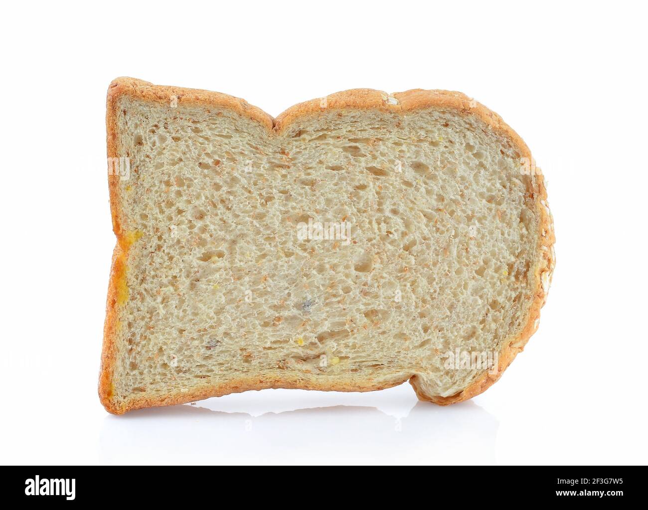 Bread slices isolated on white background Stock Photo - Alamy