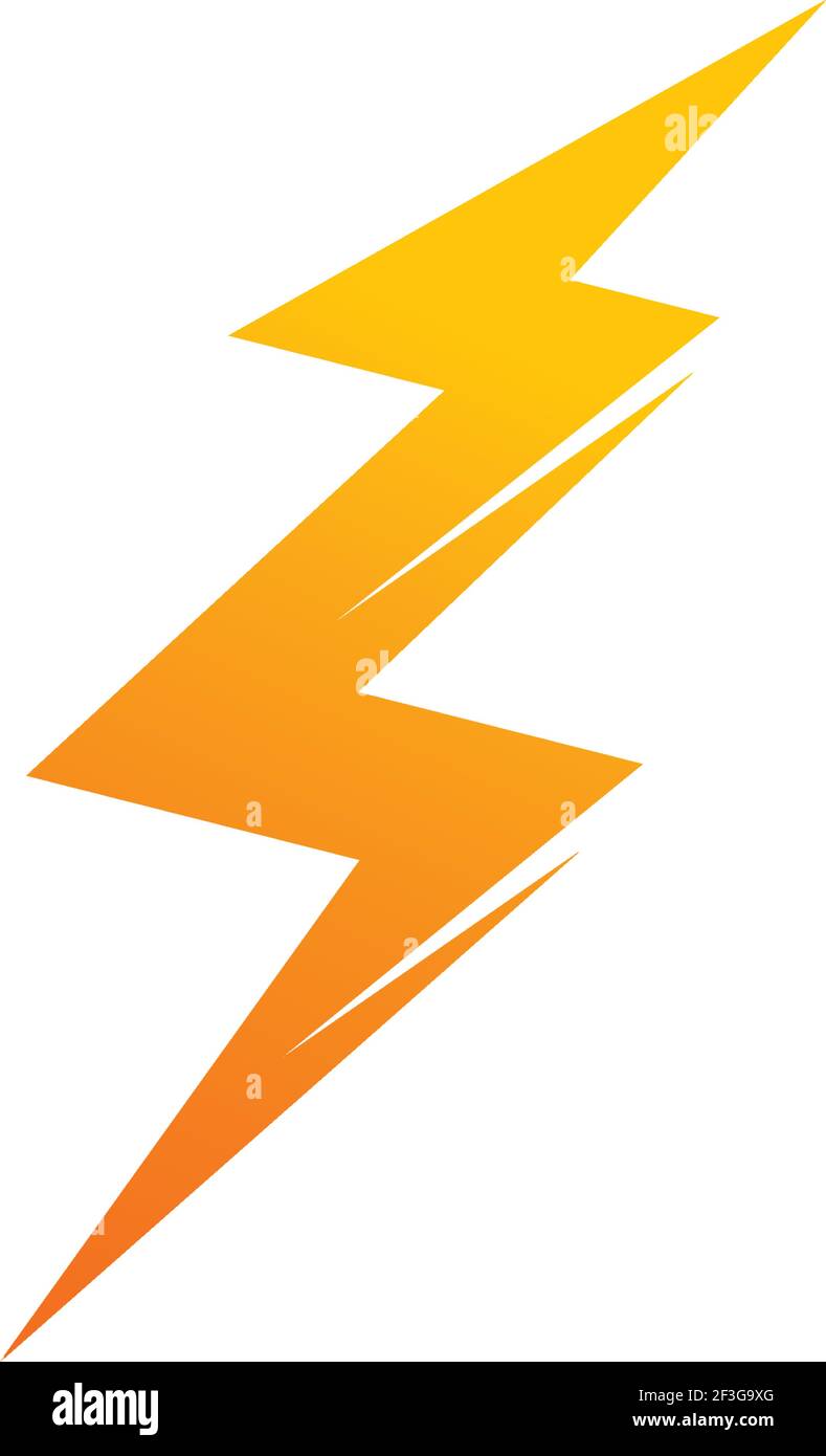 flash thunder bolt illustration vector template Stock Vector Image ...