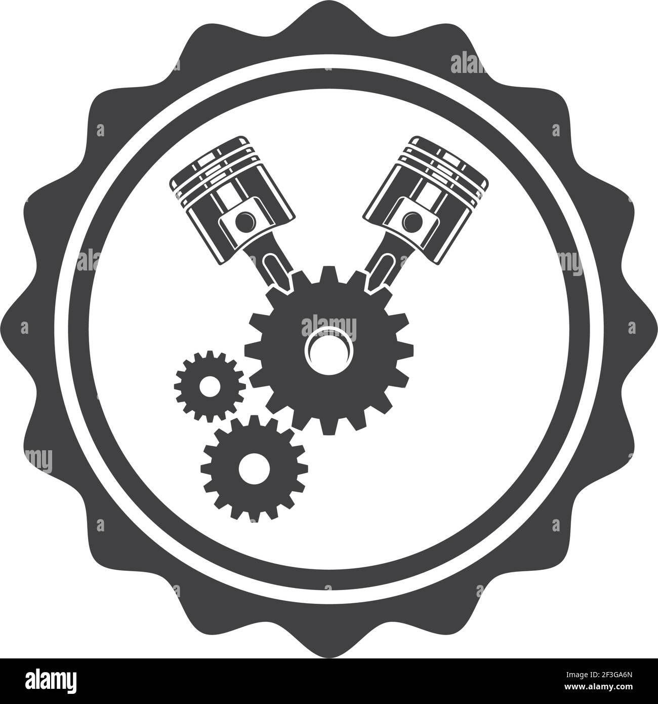 Skull pistons vector vectors hires stock photography and images Alamy