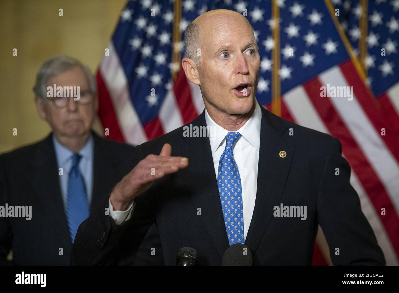 United States Senator Rick Scott (Republican of Florida) joins members ...