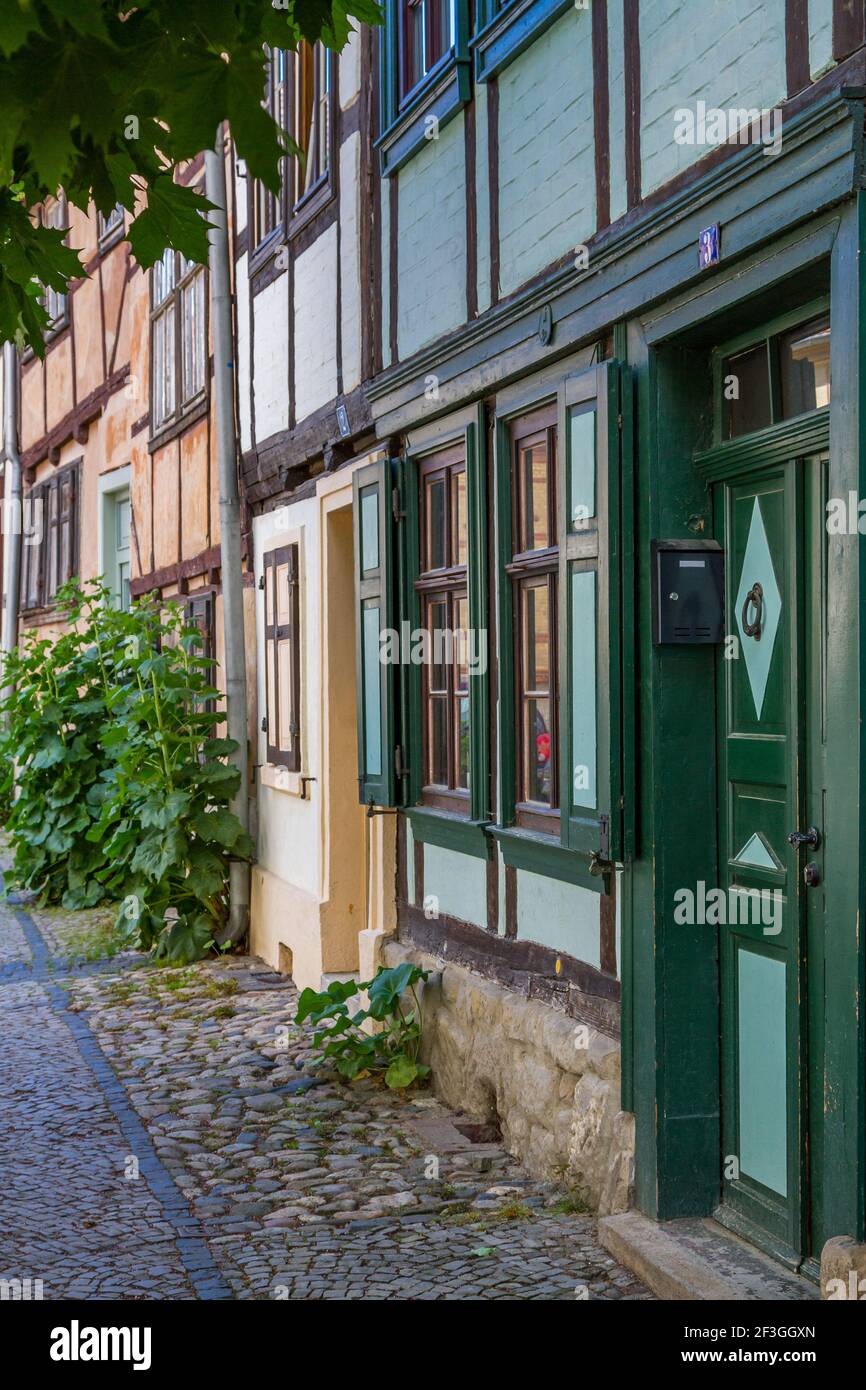 Impressionen aus der welterbestadt Quedlinburg Stock Photo