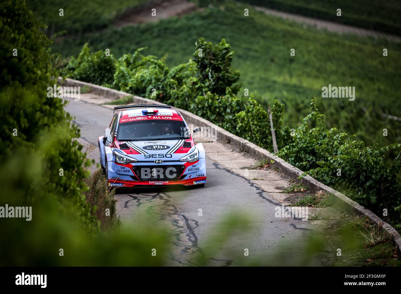 36 LOUBET Pierre-Louis (FRA), LANDAIS Vincent (FRA), HYUNDAI NG i20 R5, BRC RACING TEAM, action during the 2018 WRC World Rally Car Championship, ADAC rally Deutschland from August 16 to 19, at Saarland, Germany - Photo Thomas Fenetre / DPPI Stock Photo
