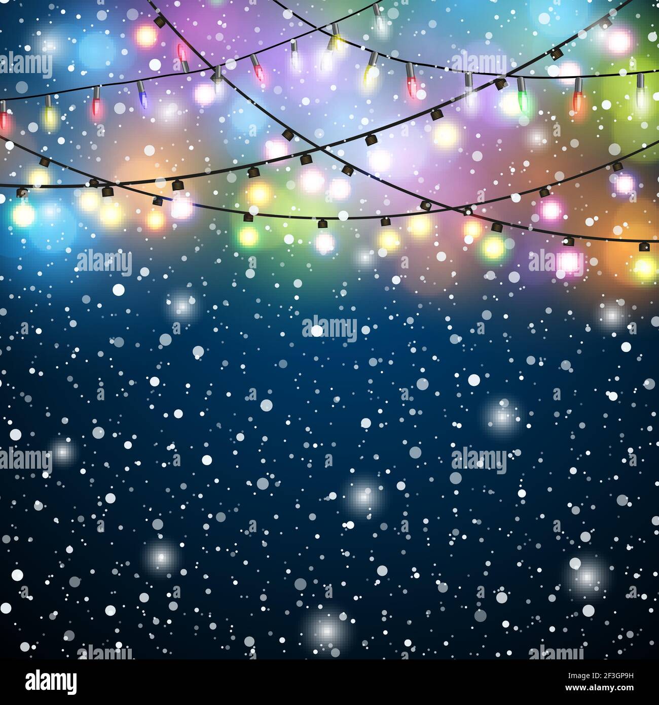 Christmas Lights Background Stock Vector Image & Art - Alamy