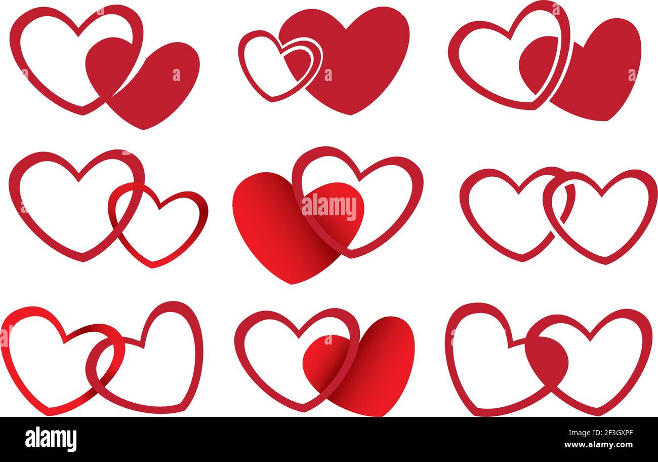 Vector illustration of symbolic heart shape design for love theme Stock  Vector Image & Art - Alamy