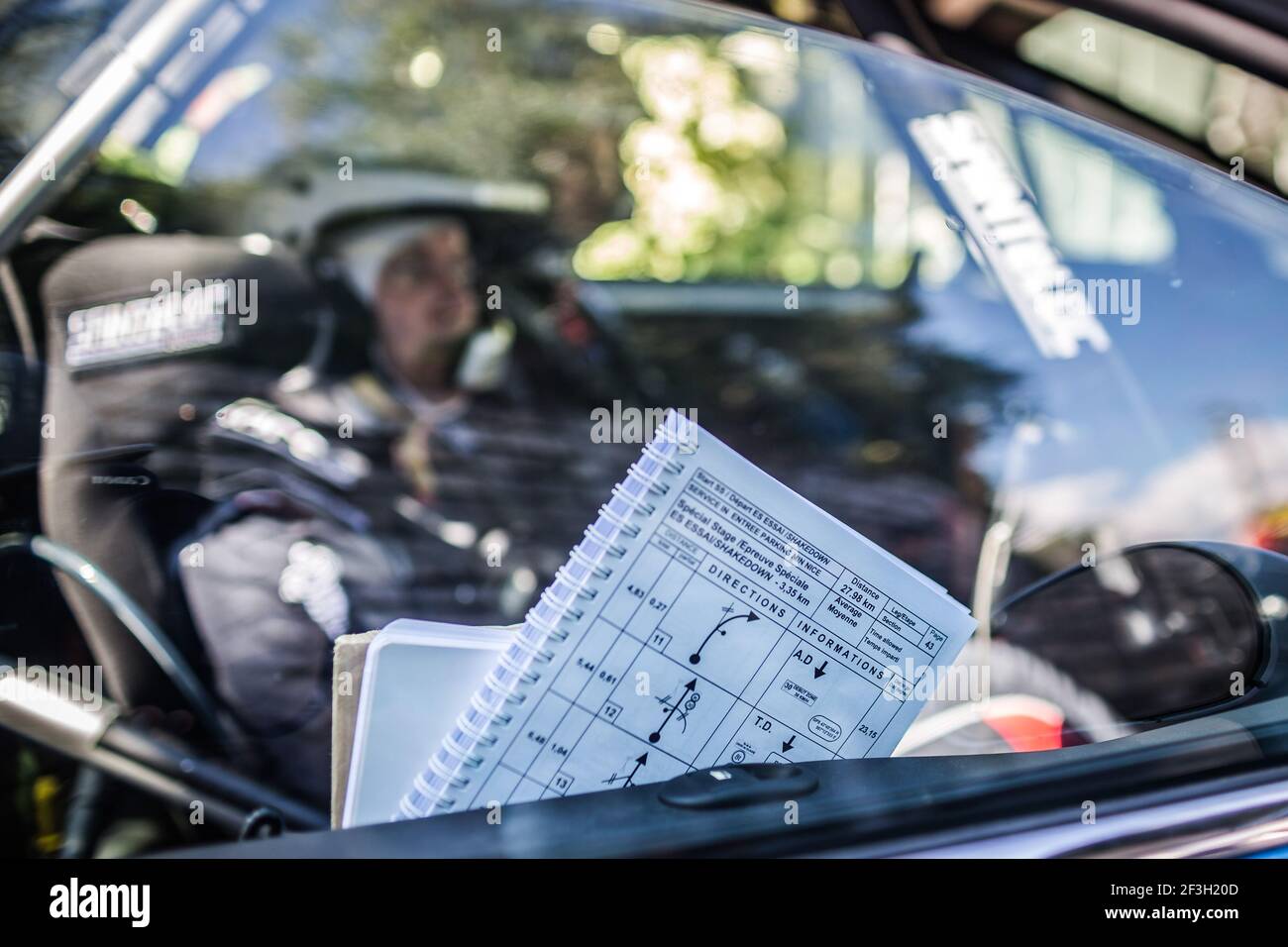Rally Racing Pace Notes Description Example Note illustration hi-res stock photography and images - Alamy