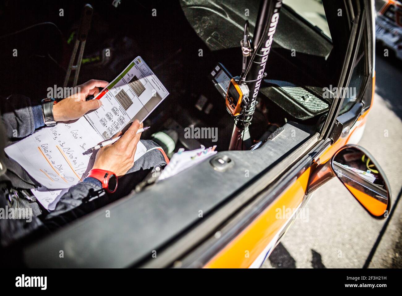 Rally Racing Pace Notes Description Example Note illustration hi-res stock photography and images - Alamy
