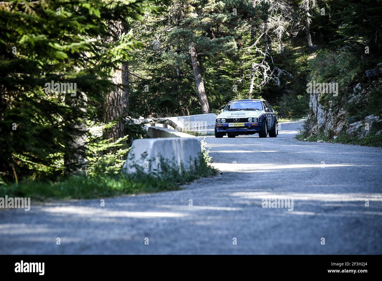 229 Mounier Andre Ruffin Pierre Alfa Romeo Gtv6 action during the Rallye de Fayence, Coupe de France FFSA des rallyes Véhicules Historiques , september 22 to 23th at Fayence, France - Photo Wilfried Marcon / DPPI Stock Photo