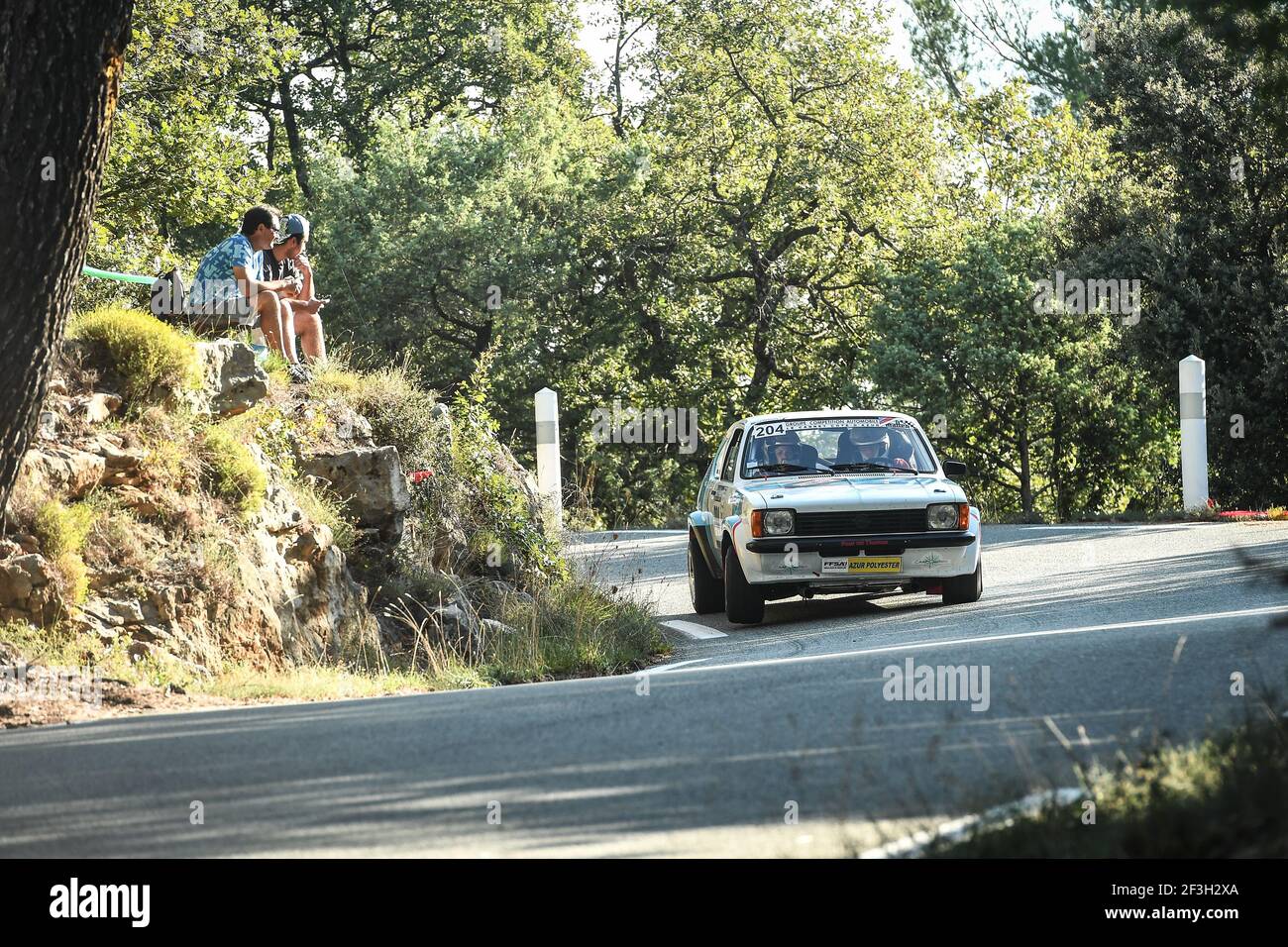 204 Giraudo Gilles Giraudo Laurene Opel Kadett GTE action during the Rallye de Fayence, Coupe de France FFSA des rallyes Véhicules Historiques , september 22 to 23th at Fayence, France - Photo Wilfried Marcon / DPPI Stock Photo
