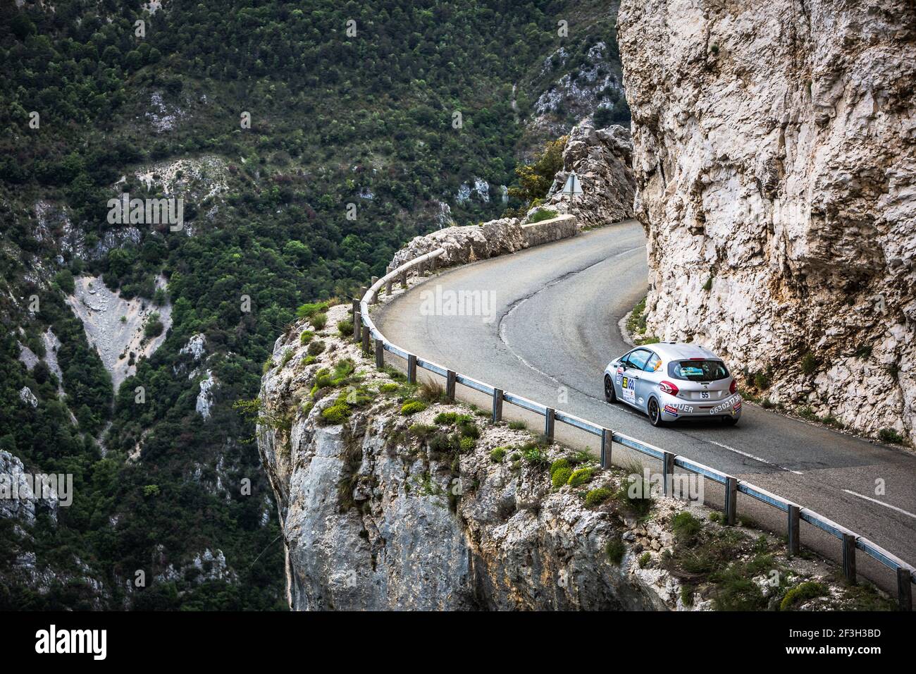 55 RUFFA Boris et RUFFA Raphaël, Peugeot 208 Vti R2, action during the ...