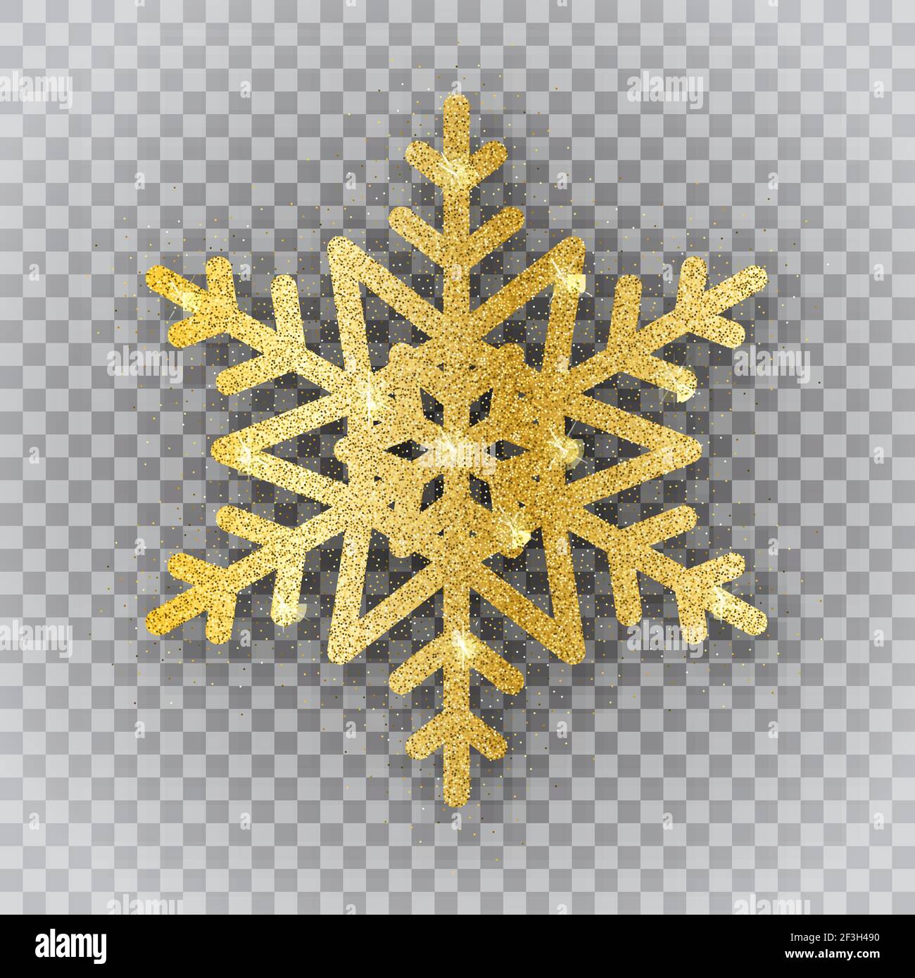 golden snowflake on transparent background Stock Vector Image & Art - Alamy