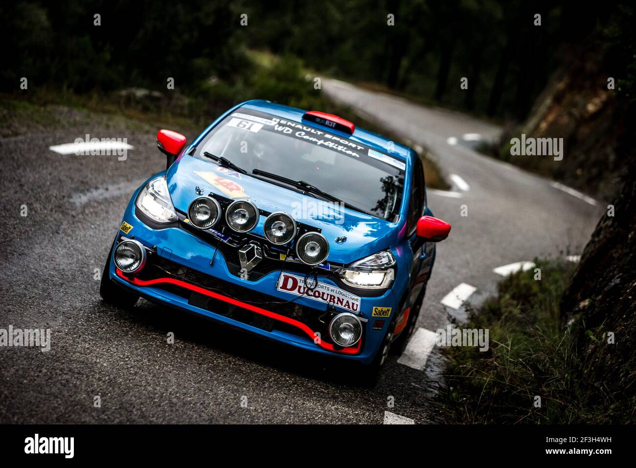 61 BERTON Charlotte and PAGES Cecile, Renault Clio, action during the 2018 French rally championship, rallye du Var from November 22 to 25 at Sainte Maxime, France - Photo Thomas Fenetre / DPPI Stock Photo