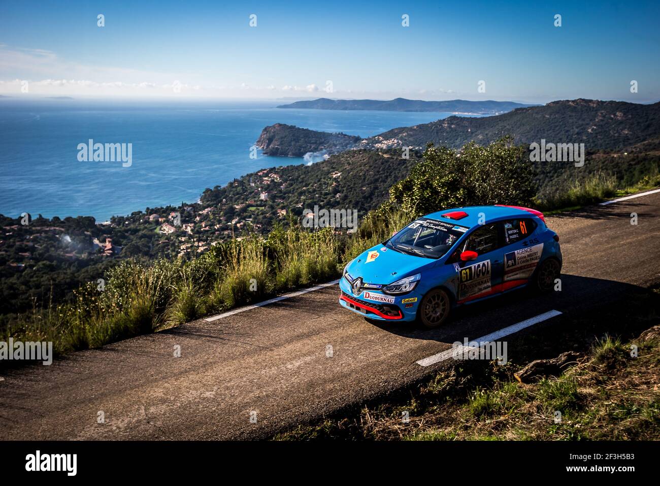 61 BERTON Charlotte and PAGES Cecile, Renault Clio, action during the 2018 French rally championship, rallye du Var from November 22 to 25 at Sainte Maxime, France - Photo Thomas Fenetre / DPPI Stock Photo
