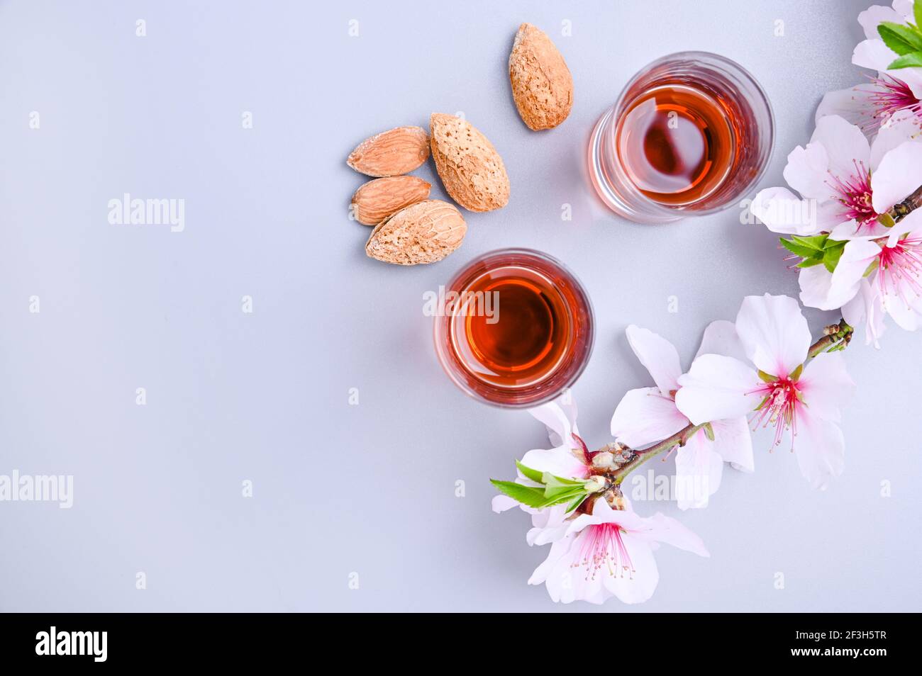 almond liquor. The traditional strong drink in italy to complete the
