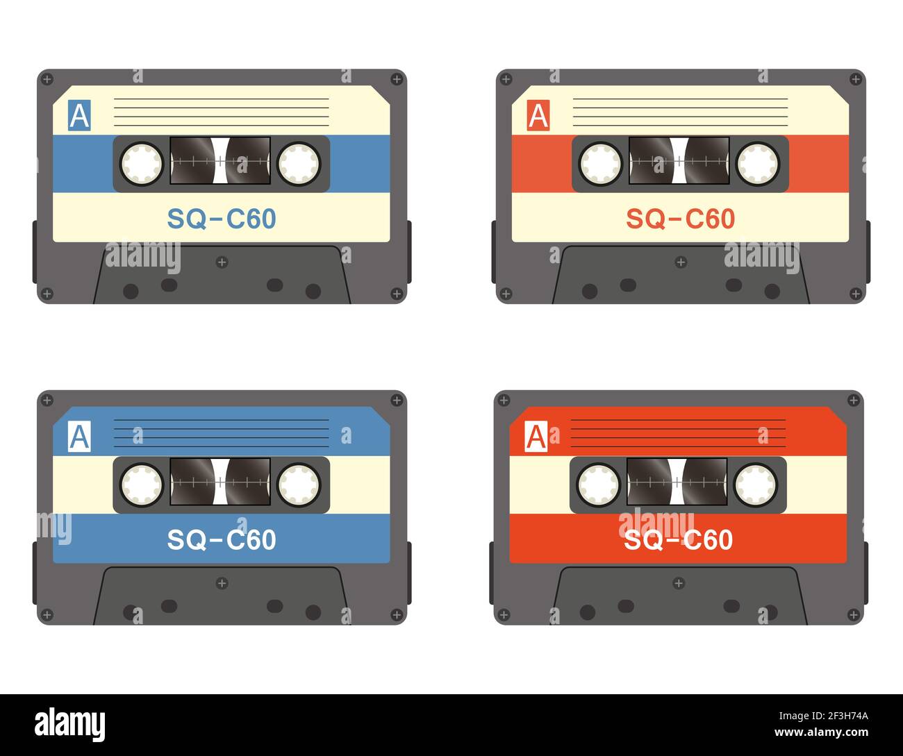 Cassette tape recorder retro vintage mixer.Isolated on white background