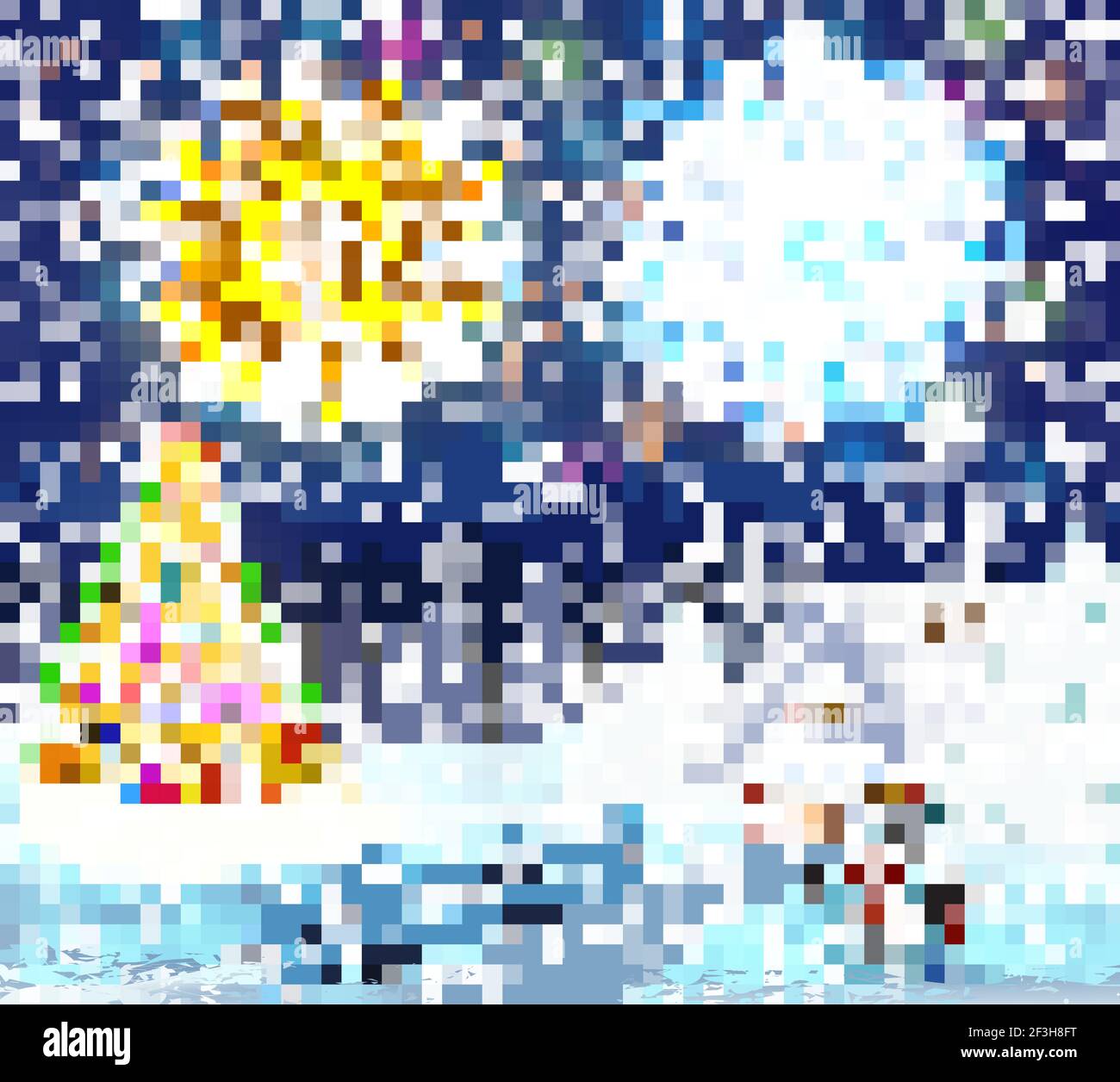 snowy village landscape Stock Vector Image & Art - Alamy