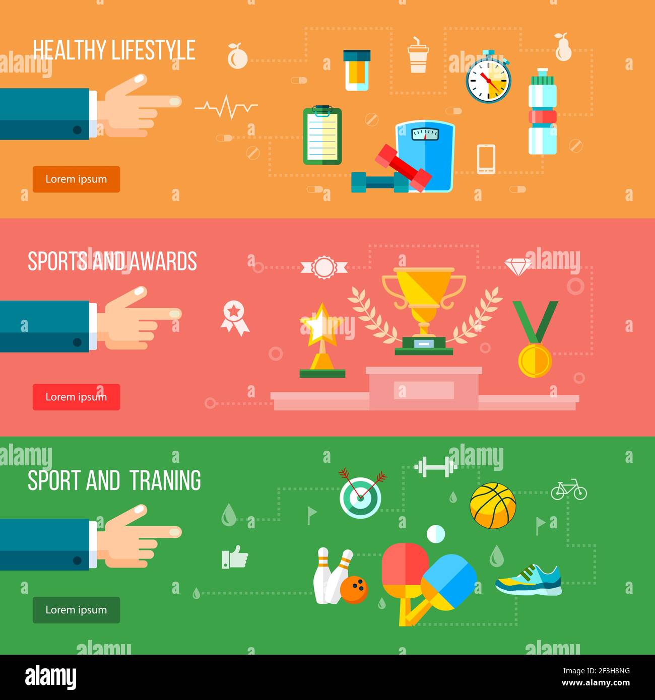 Healthy lifestyle rewards Stock Vector Images Alamy